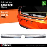 S-Dizayn Renault Clio 5 Krom Bagaj İç Eşiği 2 Prç.2019 Üzeri - Gri