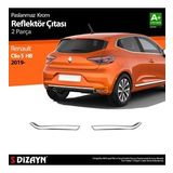 S-Dizayn Renault Clio 5 Krom Reflektör Çıtası 2 Prç. 2019 ve Üzeri