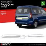 S-Dizayn Renault Express Krom Bagaj Çıtası 3 Prç. 2021 Üzeri A+ Kalite