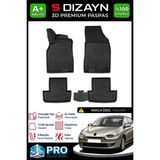 S-Dizayn Renault Fluence 3D Pro Havuzlu Paspas 2010-2016 A+ Kalite 3DS-SDZ111 - Siyah