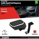 S Dizayn Renault Fluence ABS Gri 2010 Üzeri A+Kalite Çelik Ayaklı Kolçak