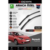S-Dizayn Renault Fluence Ön Cam Silecek Seti 2010-2016 Premium Araca Özel 60-40 Cm A+ Kalite