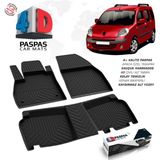 S-Dizayn Renault Kangoo 4D Havuzlu Paspas 2008 ve Üzeri A+Kalite - Siyah