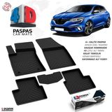 S-Dizayn Renault Megane 4 HB 4D Havuzlu Paspas 2016-2020 A+ Kalite - Siyah