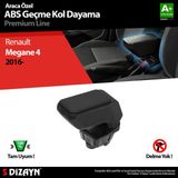 S-Dizayn Renault Megane 4 Kol Dayama Geçmeli Kolçak A+ Kalite Siyah ABS 2016-2020