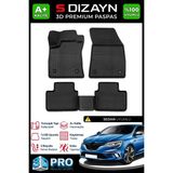 S-Dizayn Renault Megane 4 Sedan 3D Pro Havuzlu Paspas 2016 Üzeri A+ Kalite 3DS-SDZ025 - Siyah