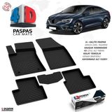 S-Dizayn Renault Megane 4 Sedan 4D Havuzlu Paspas 2016-2020 A+Kalite - Siyah