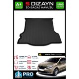 S-Dizayn Renault Symbol 3D Pro Bagaj Havuzu 2013 Üzeri A+ Kalite - Siyah
