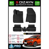 S-Dizayn Renault Taliant 3D Pro Havuzlu Paspas 2021 Üzeri A+ Kalite 3DS-SDZ205 - Siyah
