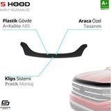 S-Dizayn Renault Uyumlu Clio Symbol Abs Plastik Kaput Rüzgarlığı 2009-2013 A+Kalite Parça