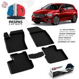 S Dizayn S-Dizayn Fiat Egea HB 4D Havuzlu Paspas 2015-2020 A+ Kalite - Siyah
