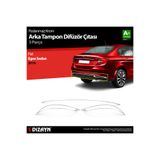 S Dizayn S-Dizayn Fiat Egea SD Krom Arka Tampon Difüzör Çıtası 3 Prç. 2015 Üzeri A+ Kalite 5822230