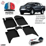 S Dizayn S-Dizayn Ford Ranger 4D Havuzlu Paspas 2015-2023 A+Kalite - Siyah
