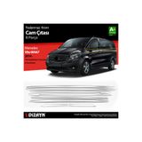 S Dizayn S-Dizayn Mercedes Vito W447 Krom Cam Alt Çıtaları 8 Prç. (Tek Sürgülü Kapı-L3 Uzun Şasi) 2014-2020 6
