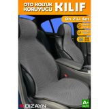S Dizayn S-Dizayn Oto Koltuk Koruyucu Kılıf Füme Universal 2 Parça Ön A+ Kalite TOK-FM-2