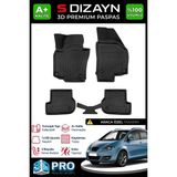 S-Dizayn Seat Altea 3D Pro Havuzlu Paspas 2006-2015 A+ Kalite - Renk - Siyah