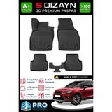 S-Dizayn Seat Arona 3D Pro Havuzlu Paspas 2017 Üzeri A+ Kalite 3DS-SDZ170 - Siyah