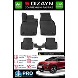 S-Dizayn Seat Arona 3D Pro Havuzlu Paspas 2017 Üzeri A+ Kalite - Siyah - Beyaz