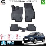 S-Dizayn Seat Ateca 3D Pro Havuzlu Paspas 2017-2020 A+ Kalite - Siyah