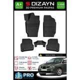 S-Dizayn Seat Cordoba 3D Pro Havuzlu Paspas 2004-2009 A+ Kalite - Siyah