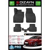 S-Dizayn Seat Ibiza 3D Pro Havuzlu Paspas 2017 Üzeri A+ Kalite 3DS-SDZ075 - Siyah