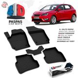 S-Dizayn Seat Ibiza 4D Havuzlu Paspas 2009-2017 A+Kalite - Siyah