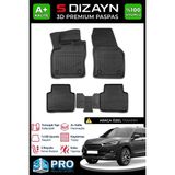 S-Dizayn Seat Tarraco 3D Pro Havuzlu Paspas 2018 Üzeri A+ Kalite 3DS-SDZ044 - Siyah
