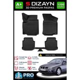 S-Dizayn Seat Toledo 3D Pro Havuzlu Paspas 1999-2005 A+ Kalite - Siyah