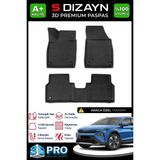 S-Dizayn Skoda Elroq 3D Pro Havuzlu Paspas 2024 Üzeri A+ Kalite - Siyah