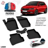S-Dizayn Skoda Fabia 4d Havuzlu Paspas 2018-2021 A+Kalite - Siyah