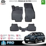 S-Dizayn Skoda Karoq 3D Pro Havuzlu Paspas 2018 Üzeri A+ Kalite - Siyah