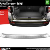 S-Dizayn Skoda Karoq Krom Arka Tampon Eşiği 2017 Üzeri