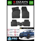 S-Dizayn Skoda Kodiaq 3D Pro Havuzlu Paspas 2017-2023 A+ Kalite 3DS-SDZ047 - Siyah