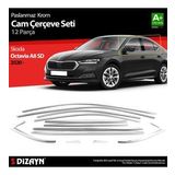 S-dizayn Skoda Octavia A8 Sedan Krom Cam Çerçevesi 12 Prç. 2020 Üzeri
