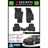 S-Dizayn Skoda Superb 2 3D Pro Havuzlu Paspas 2008-2014 A+ Kalite 3DS-SDZ098 - Siyah