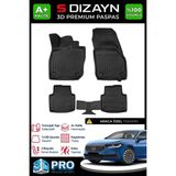 S-Dizayn Skoda Superb 3D Pro Havuzlu Paspas 2024 Üzeri A+ Kalite 3DS-SDZ151 - Siyah