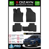 S-Dizayn Ssangyong Korando 3D Pro Havuzlu Paspas 2019 Üzeri A+ Kalite - Renk - Siyah