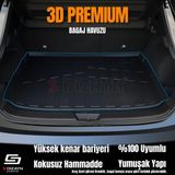 S-Dizayn Suzuki S-Cross 3D Pro Bagaj Havuzu Üst Bagaj 2021 Üzeri A+ Kalite