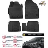 S-Dizayn Toyota Corolla 3D Pro Havuzlu Paspas 2013-2018 - Siyah