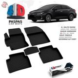 S-Dizayn Toyota Corolla 4D Havuzlu Paspas 2019 Üzeri A+ Kalite - Siyah