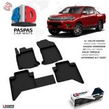 S-Dizayn Toyota Hilux 8 4D Havuzlu Paspas 2015-2022 A+Kalite - Siyah