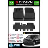 S-Dizayn Toyota Proace City 3D Pro Havuzlu Paspas 2018 Üzeri A+ Kalite 3DS-SDZ018 - Siyah