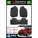 S-Dizayn Toyota Rav4 3D Pro Havuzlu Paspas 2013-2018 A+ Kalite - Siyah