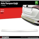 S-dizayn Toyota Rav4 Krom Arka Tampon Eşiği 2018 Üzeri