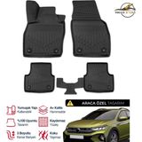 S-Dizayn Volkswagen Taigo 3D Plus Havuzlu Paspas 2020+ - Siyah