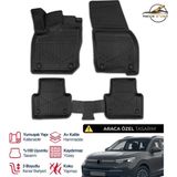 S-Dizayn Volkswagen Tiguan 3D Pro Havuzlu Paspas 2024+ - Siyah