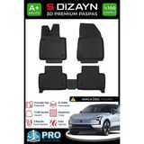 S-Dizayn Volvo EX30 3D Pro Havuzlu Paspas 2025 Üzeri A+ Kalite - Siyah