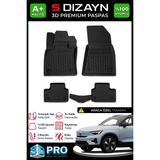 S-Dizayn Volvo EX40 3D Pro Havuzlu Paspas 2024 Üzeri A+ Kalite 3DS-SDZ221 - Siyah