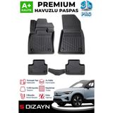 S-Dizayn Volvo EX40 3D Pro Havuzlu Paspas 2024 Üzeri A+ Kalite - Siyah