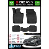 S-Dizayn Volvo S90 3D Pro Havuzlu Paspas 2020 Üzeri A+ Kalite 3DS-SDZ090 - Siyah